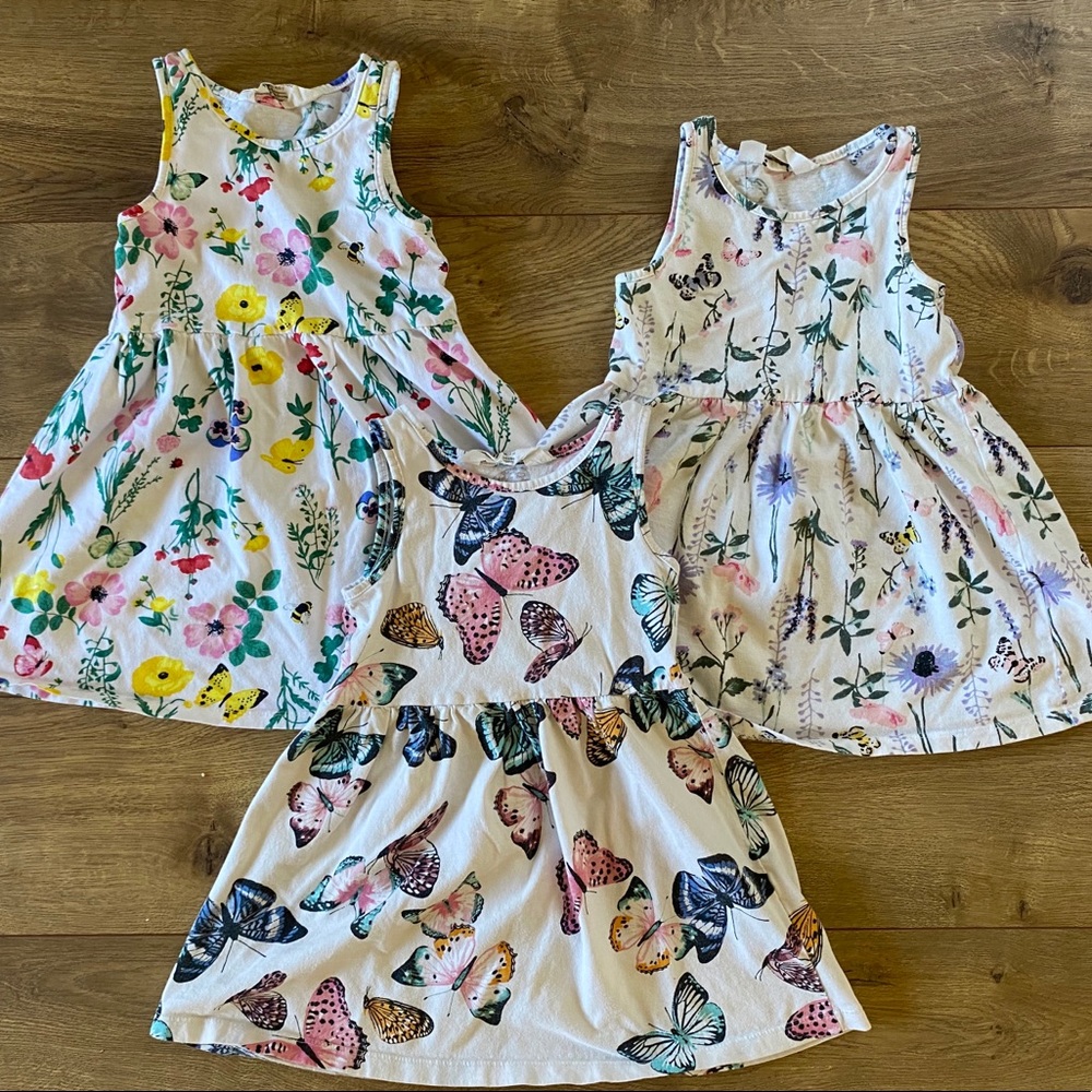 3 pack H&M baby girl dresses